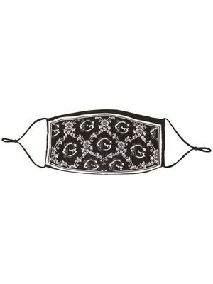 Dolce & Gabbana masque à motif monogrammé - Noir