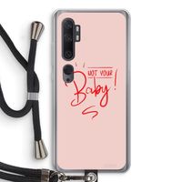 Not Your Baby: Xiaomi Mi Note 10 Pro Transparant Hoesje met koord
