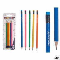 Potlood Set Pincello 474 Geel Blauw Rood Groen Oranje (12 Stuks)