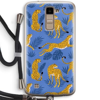 Luipaard: LG K10 (2016) Transparant Hoesje met koord