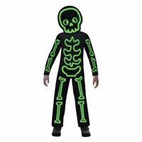 Kinderkostuum Glow in the Dark Skelet - 4-6 jaar