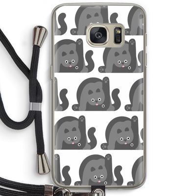 Cats: Samsung Galaxy S7 Transparant Hoesje met koord