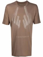 11 By Boris Bidjan Saberi t-shirt à imprimé graphique - Marron - thumbnail