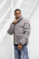 Cruyff Commercial Puffer Winterjas Heren Grijs - Maat M - Kleur: Grijs | Soccerfanshop