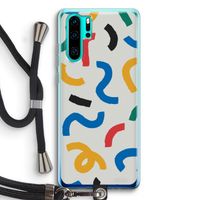 Illustratieve pop 2: Huawei P30 Pro Transparant Hoesje met koord