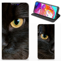 Samsung Galaxy A70 Hoesje maken Zwarte Kat