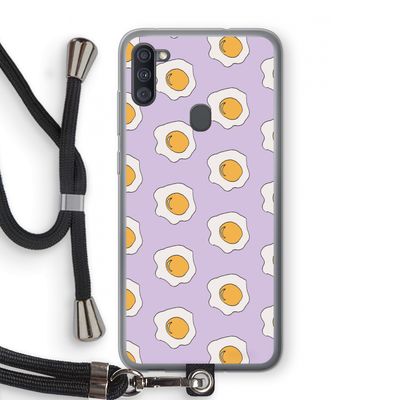 Bacon to my eggs #1: Samsung Galaxy A11 Transparant Hoesje met koord
