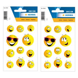 Smile / Emoticon hobby stickers - 66x stuks - kinderstickers - stickervellen