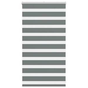 VidaXL Zebra rolgordijn 75x100 cm stofbreedte 70,9 cm donkergrijs