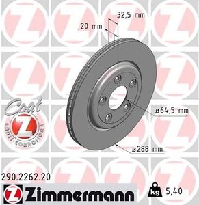 Remschijf Coat Z 290226220