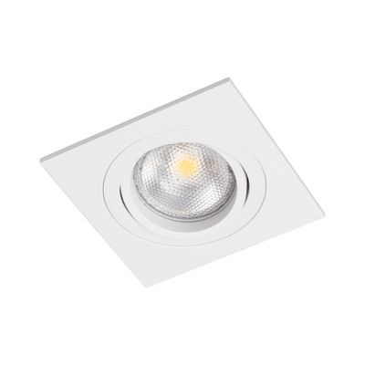 BR0007 LED-inbouwarmatuur Vierkant draai-/kantelbaar GU10-fitting Wit