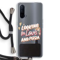 Pizza is the answer: OnePlus Nord CE 5G Transparant Hoesje met koord