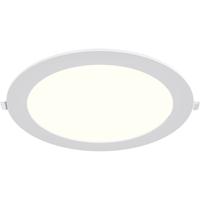 LED Downlight Inbouwspot - Brinton Thin - 18W 1760lm 120° Bundelhoek - Natuurlijk Wit 4000K - IP40 - Rond - Wit - Ø229mm Buitenmaat - Ø205mm Zaagmaat