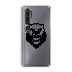 Angry Bear (black): Xiaomi Mi Note 10 Pro Transparant Hoesje