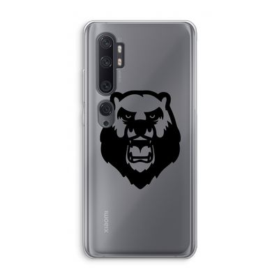 Angry Bear (black): Xiaomi Mi Note 10 Pro Transparant Hoesje