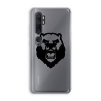 Angry Bear (black): Xiaomi Mi Note 10 Pro Transparant Hoesje