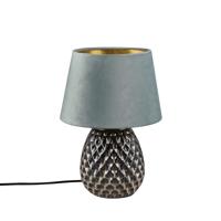 Trion Aroniz Groene Keramische LED Tafellamp met E27 Fitting