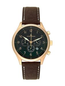 Horlogeband Jacques Lemans 1-1120F Leder Bruin 22mm