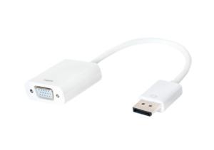 LogiLink CV0059B video kabel adapter DisplayPort VGA Wit