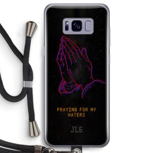 Praying For My Haters: Samsung Galaxy S8 Transparant Hoesje met koord
