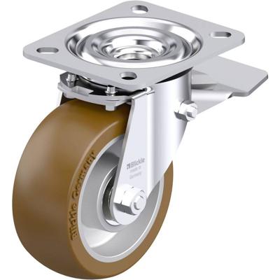 Blickle L-ALB 101K-ST Plaatstalen zwenkwiel Wieldiameter: 100 mm Draagvermogen (max.): 250 kg 1 stuk(s)