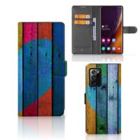 Samsung Galaxy Note20 Ultra | Book Style Case | Wood Heart - Cadeau voor je Vriend