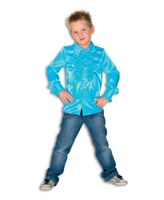 Ruche Blouse Turquoise