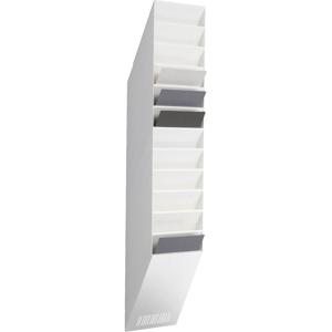 Durable FLEXXIBOXX 12 A4 1709763010 Folderhouder Wit DIN A4 staand 1 set(s) Aantal vakken: 12 (b x h x d) 240 x 1115 x 135 mm