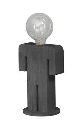 ETH Houten nachtkastlampjeAdam Grey - 05-TL3288-99