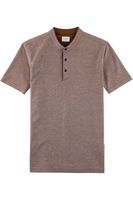 OLYMP Level Five Casual Body Fit Polo shirt Korte mouw bruin