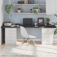 Tafelblad 220x60x(2-4)cm behandeld eikenhout donkerbruin