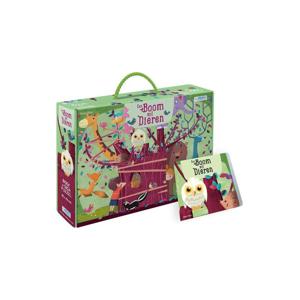 Rebo Boom Vol Dieren - Boek + Puzzel