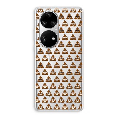 Poop emoji: Huawei P50 Pro Transparant Hoesje