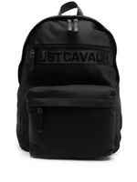 Just Cavalli sac à dos à logo imprimé - Noir