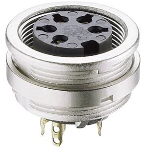 Lumberg KFV 50/6 DIN-connector Bus, inbouw verticaal Aantal polen: 5 Zilver 1 stuk(s)