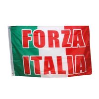 Italiaanse vlag met Forza Italia