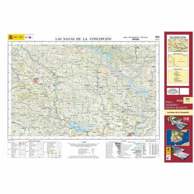 Topografische kaart 921 MT50 Las Navas de la Concepción | CNIG - Instituto Geográfico Nacional1