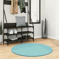 VidaXL Vloerkleed oviedo laagpolig ø 100 cm groen