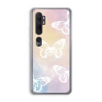 White butterfly: Xiaomi Mi Note 10 Transparant Hoesje