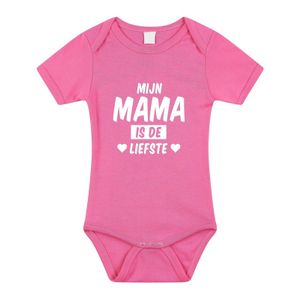 Mijn mama is de liefste cadeau baby rompertje roze voor meisjes