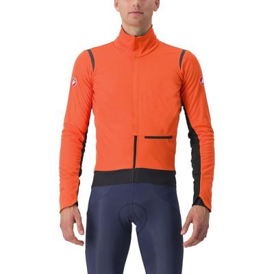 Castelli Alpha Doppio RoS lange mouw fietsjack oranje heren