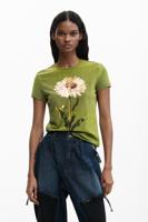 Strak t-shirt madelief - GREEN - S