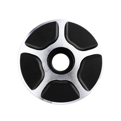 1 paar C17 fiets CNC aluminium fiets Headset Cap (zwart)