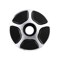 1 paar C17 fiets CNC aluminium fiets Headset Cap (zwart)