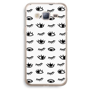 Eye pattern #2: Samsung Galaxy J3 (2016) Transparant Hoesje