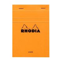 Schrijfblok rhodia a6 lijn 80vel 80gr oranje | 10 stuks