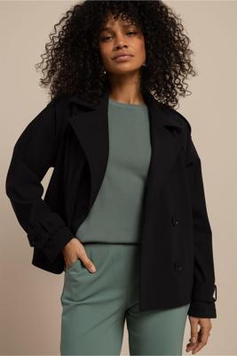 Studio Anneloes Cato Bonded Trenchcoat 13541 Zomerjassen 9000 Black