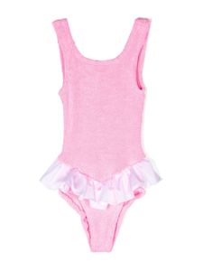 Hunza G Kids maillot de bain Denise à volants - Rose