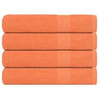 VidaXL Handdoeken frogn 4 st 100x200 cm 360 g/m² oranje