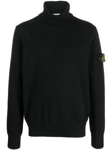 Stone Island pull en coton à col roulé - Noir